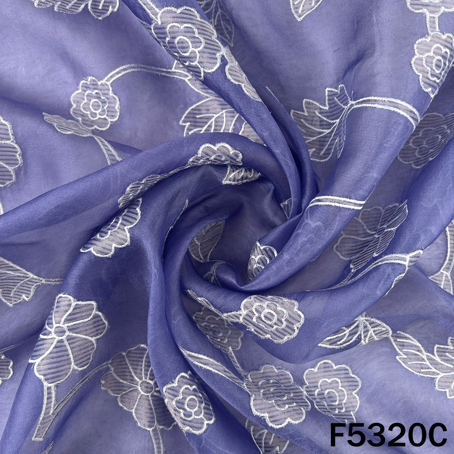 Thread Work Pure Tissue Organza Fabric - F5320