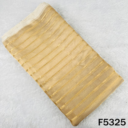 Zari Work Pure Tissue Fabric - F5325