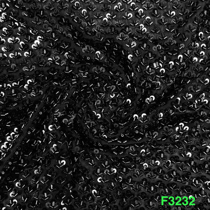 Cut Dana Embroidered Georgette Fabric-F3232