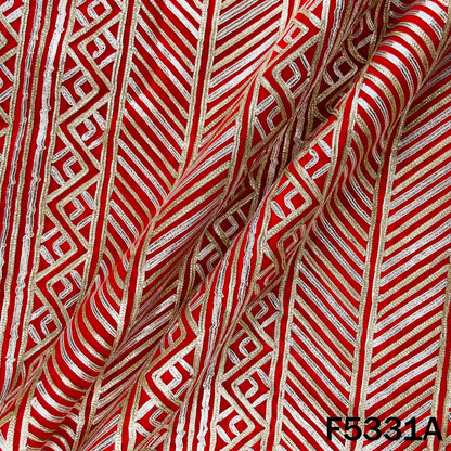 Gota Patti Work Georgette Fabric - F5331