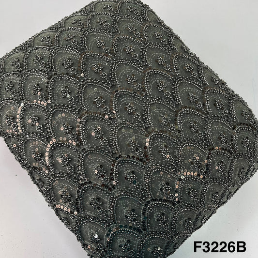 Cut Dana Embroidered Net Fabric - F3226