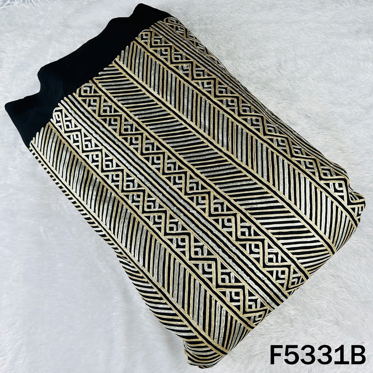 Gota Patti Work Georgette Fabric - F5331