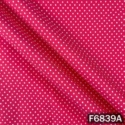 Polka Dot Cambric Cotton Fabric - F6839