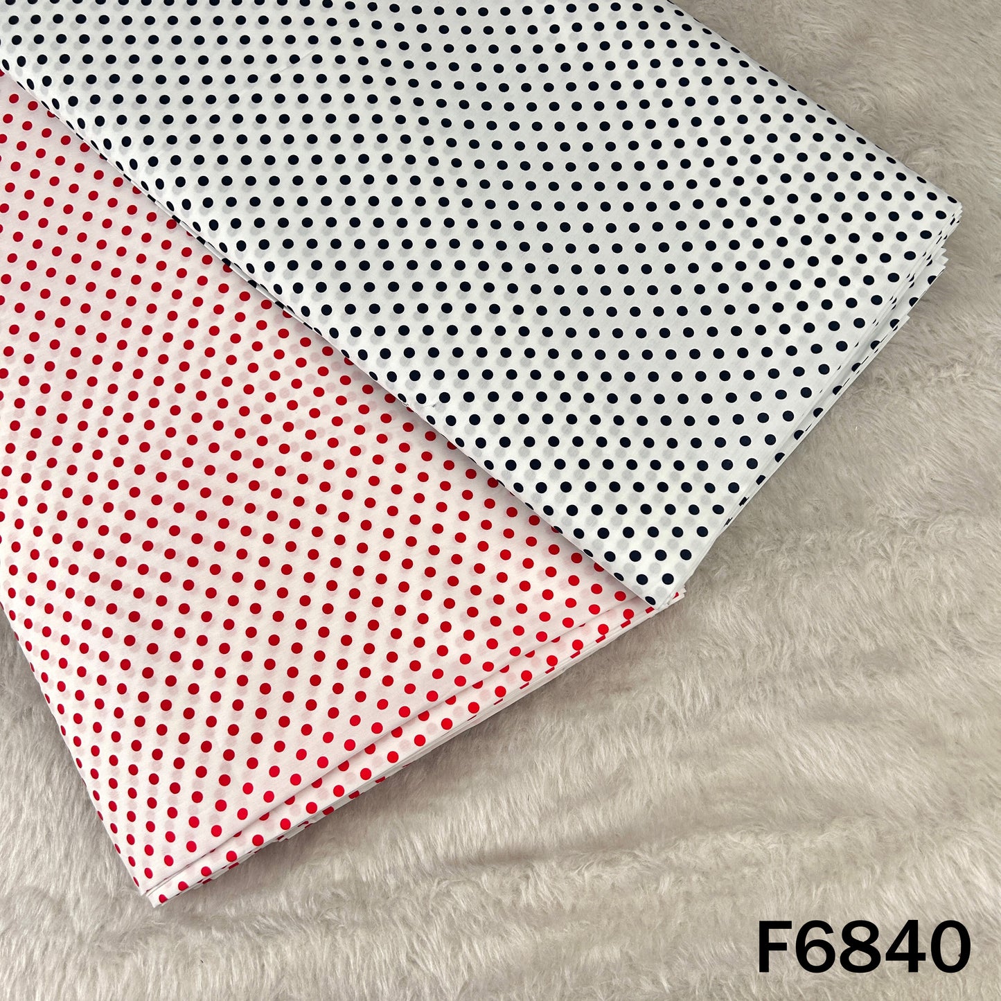 Polka Dot Cambric Cotton Fabric - F6840