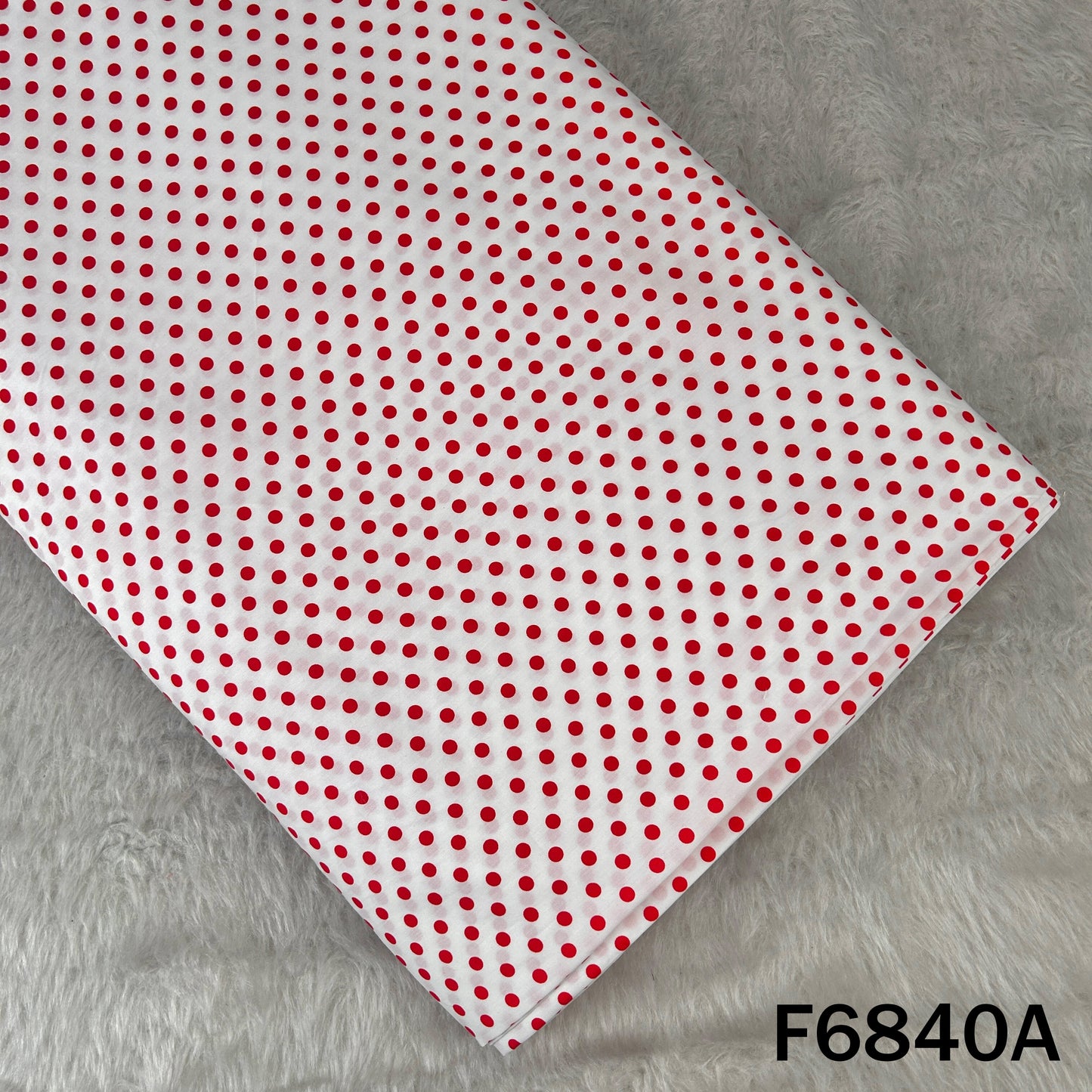 Polka Dot Cambric Cotton Fabric - F6840