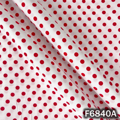 Polka Dot Cambric Cotton Fabric - F6840