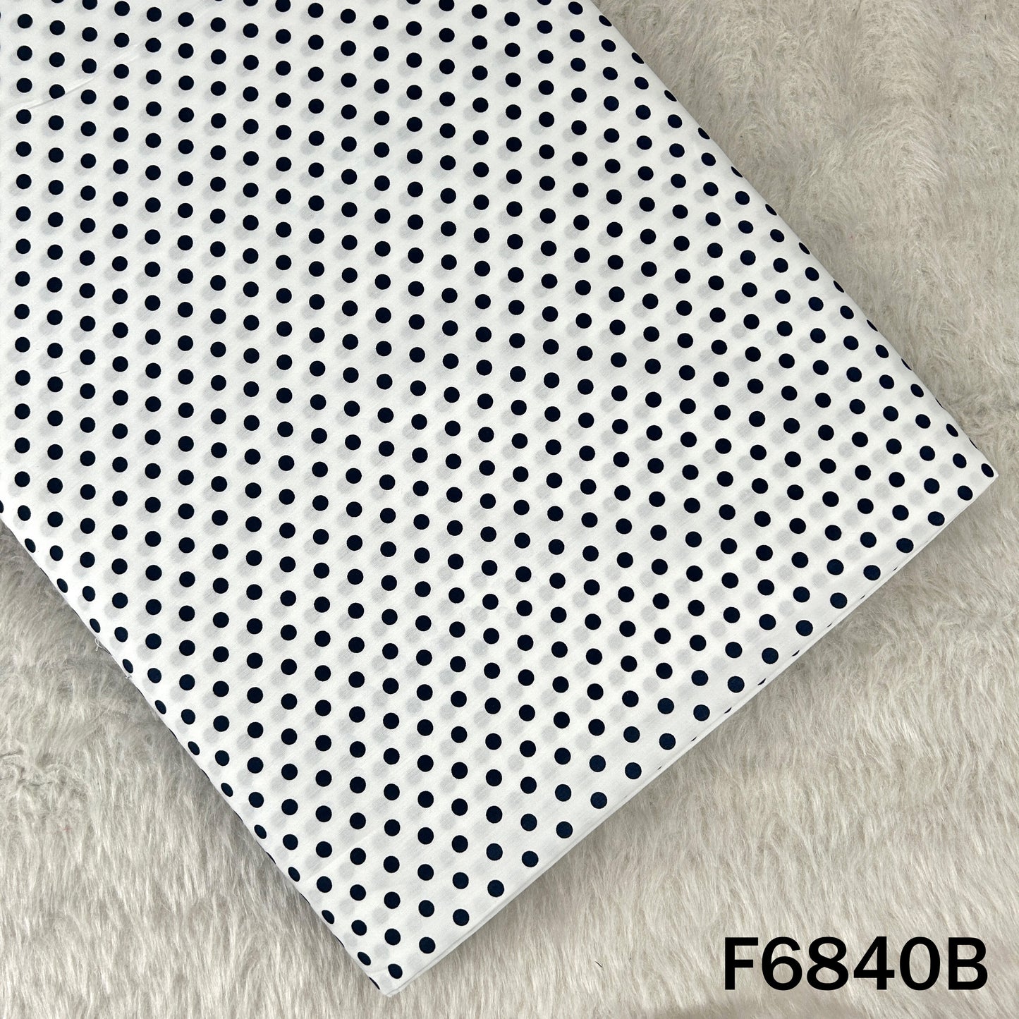 Polka Dot Cambric Cotton Fabric - F6840