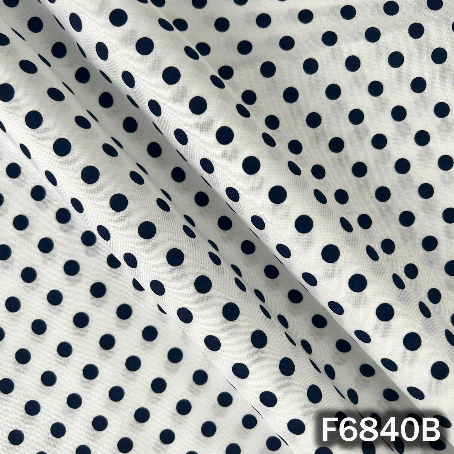 Polka Dot Cambric Cotton Fabric - F6840
