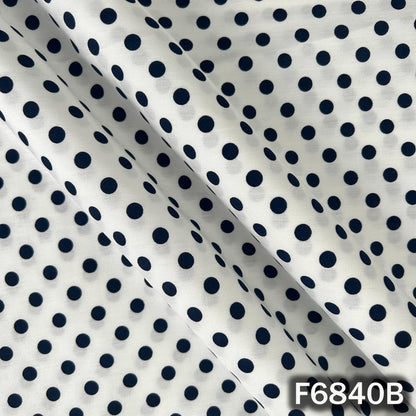 Polka Dot Cambric Cotton Fabric - F6840