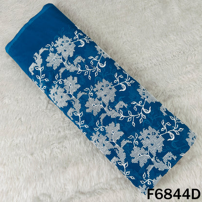 Cross Stitch Embroidered 2*2 Rubia Cotton Fabric - F6844