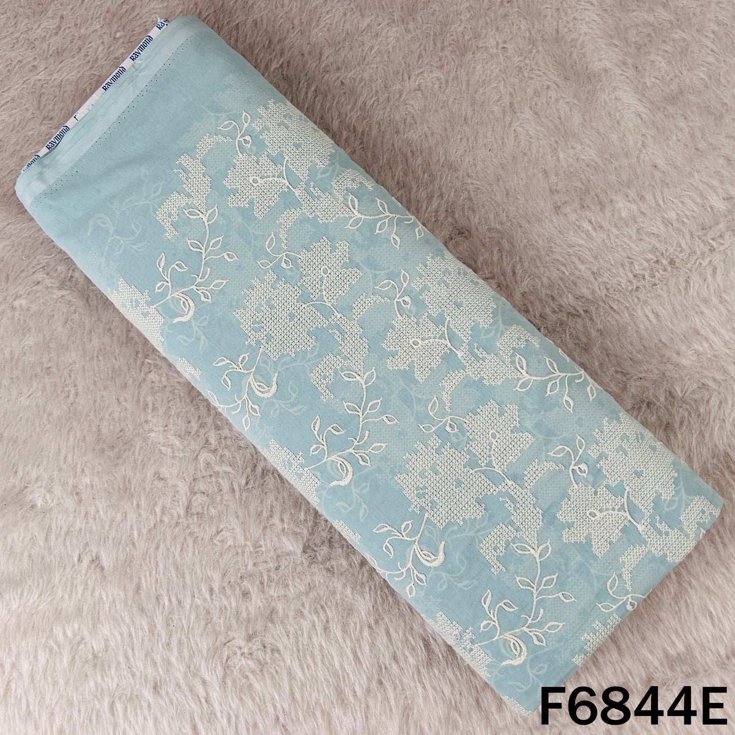 Cross Stitch Embroidered 2*2 Rubia Cotton Fabric - F6844