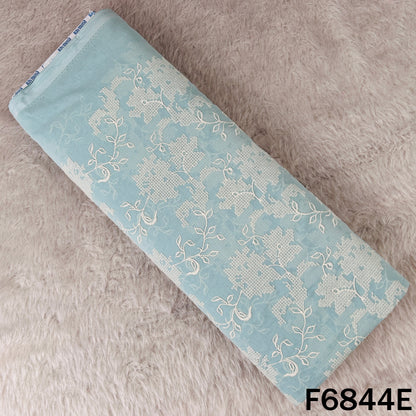 Cross Stitch Embroidered 2*2 Rubia Cotton Fabric - F6844