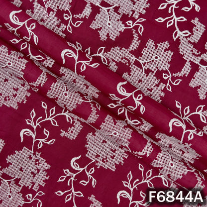 Cross Stitch Embroidered 2*2 Rubia Cotton Fabric - F6844