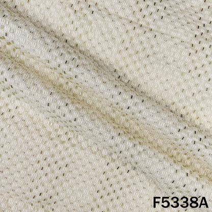 Cut Dana Thread Embroidered Linen Cotton Fabric - F5338