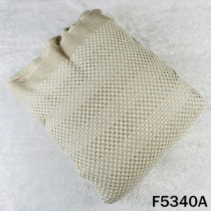 Cut Dana Thread Embroidered Linen Cotton Fabric - F5340