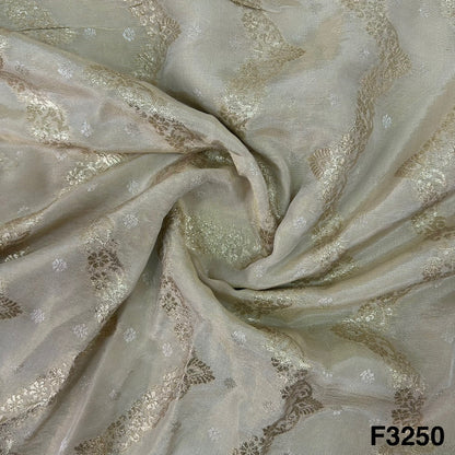 Dyeable Zari Tissue Fabric-F3250