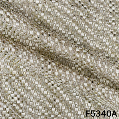 Cut Dana Thread Embroidered Linen Cotton Fabric - F5340
