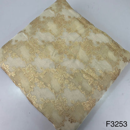 Dyeable Zari Tissue Fabric-F3253