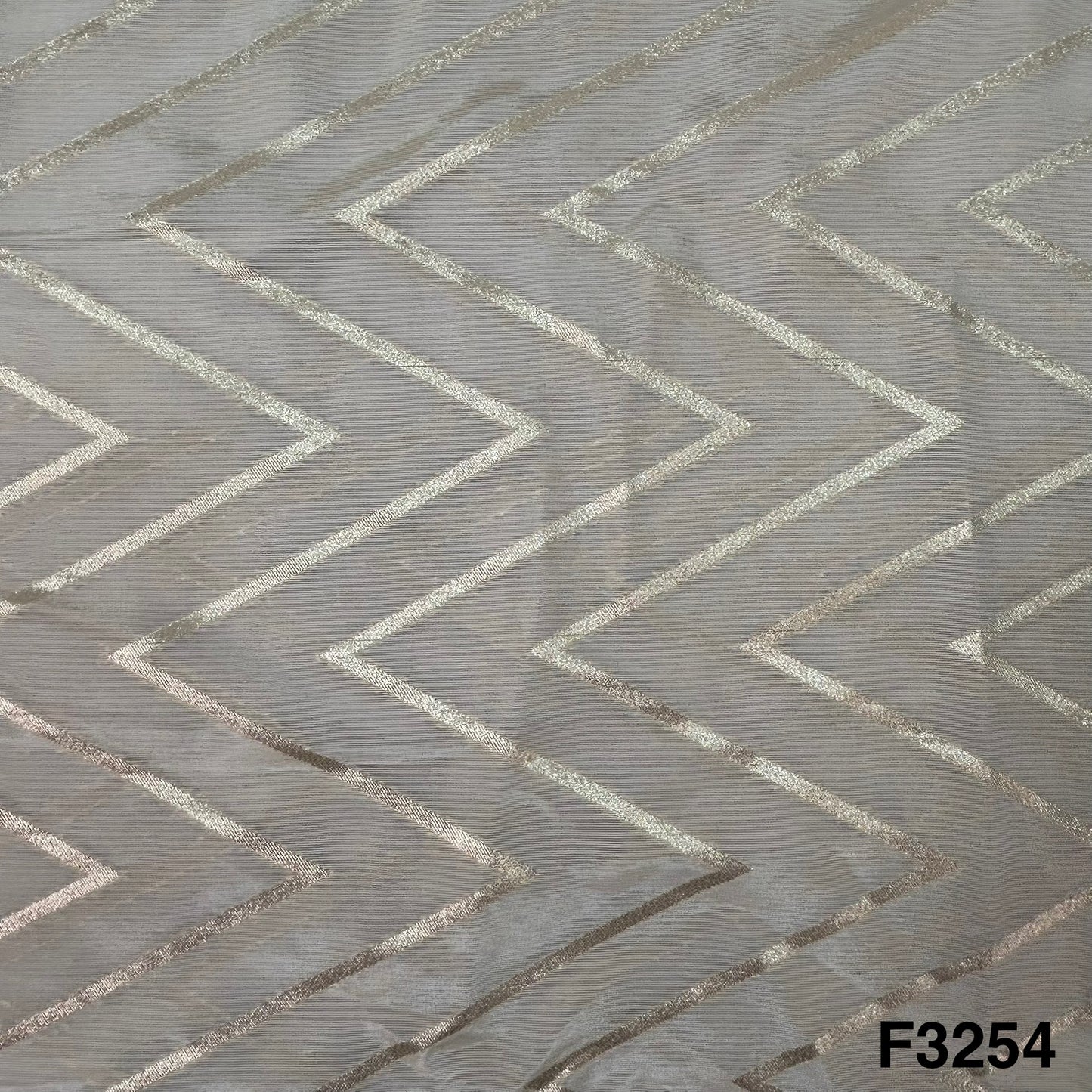 Dyeable Zari Tissue Fabric-F3254