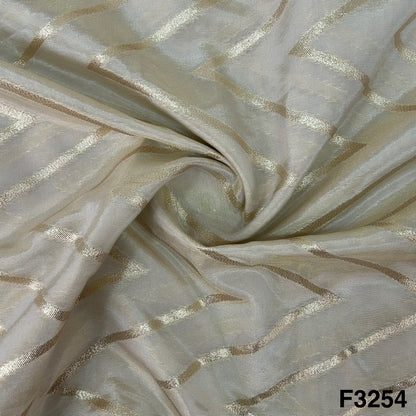 Dyeable Zari Tissue Fabric-F3254