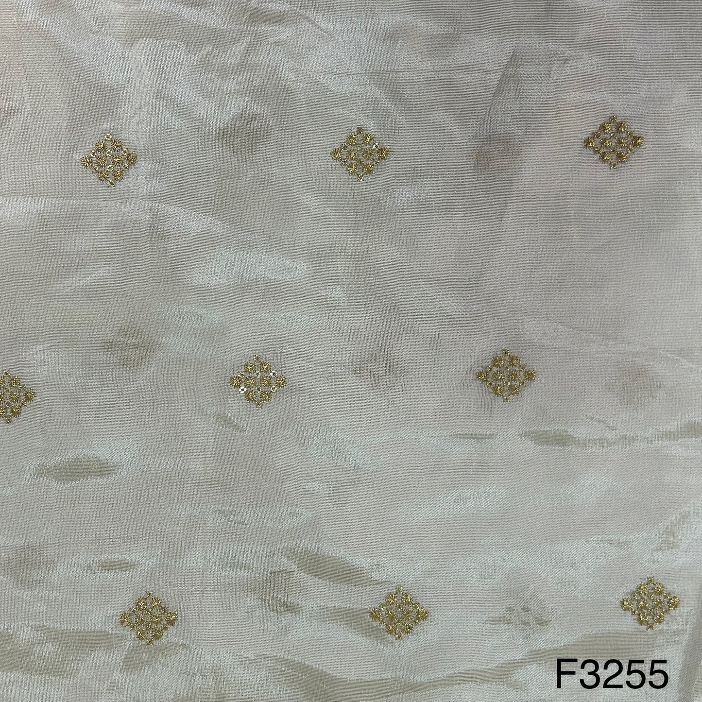 Dyeable Zari Tissue Fabric-F3255