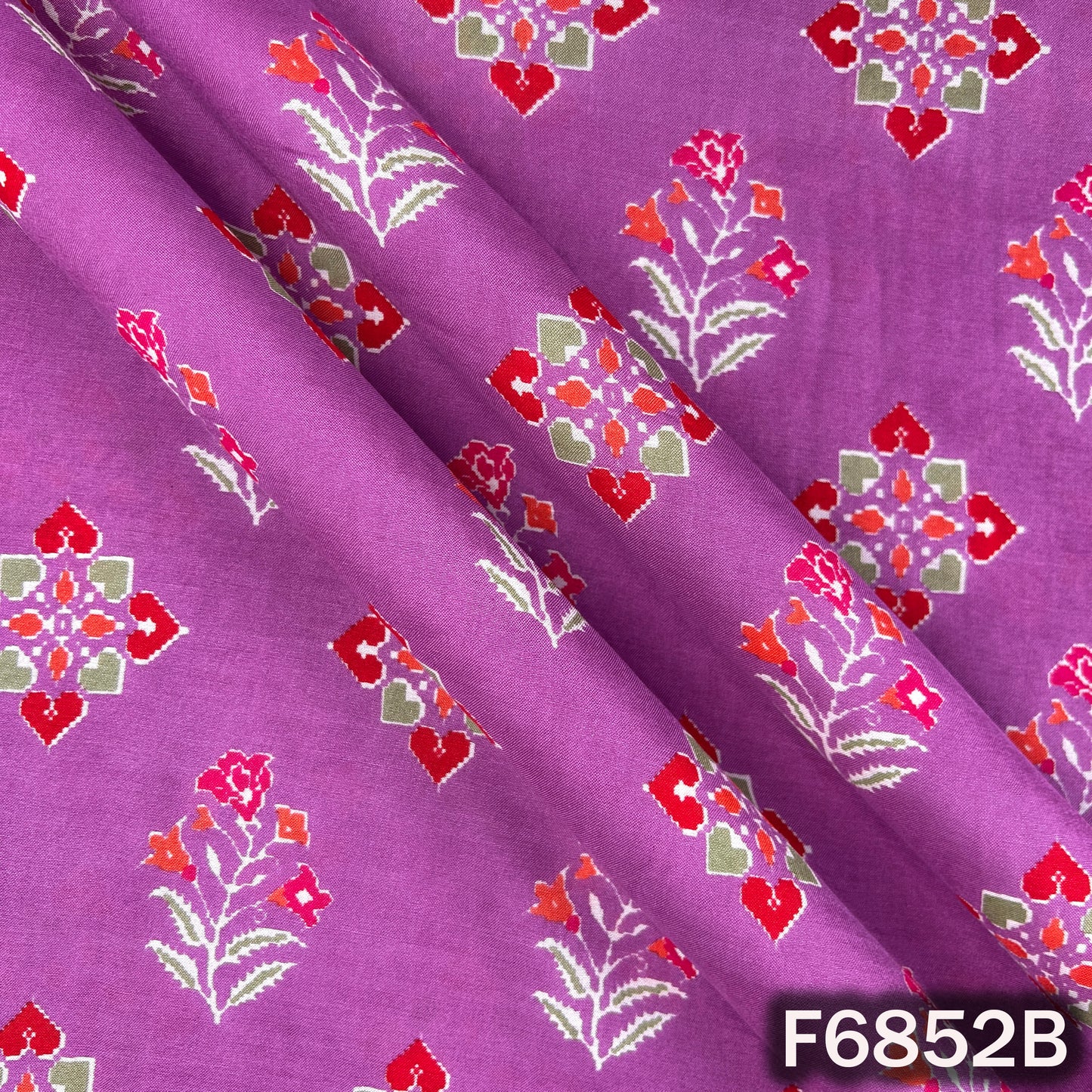 Printed Muslin Cotton Fabric - F6852