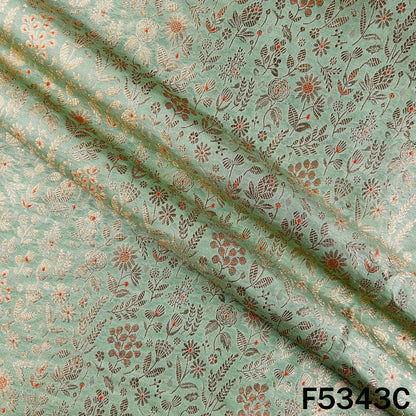 Banarasi Brocade Silk Fabric - F5343