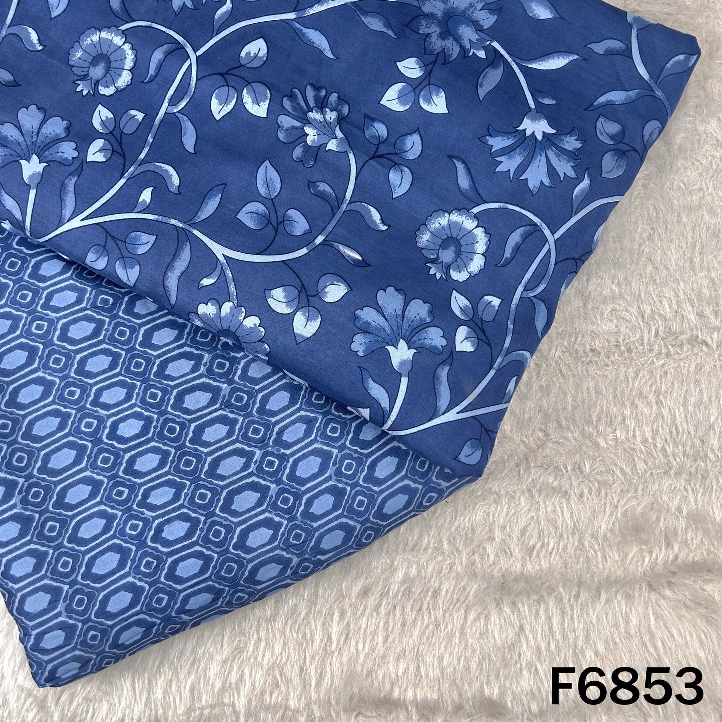 Printed Muslin Cotton Fabric - F6853