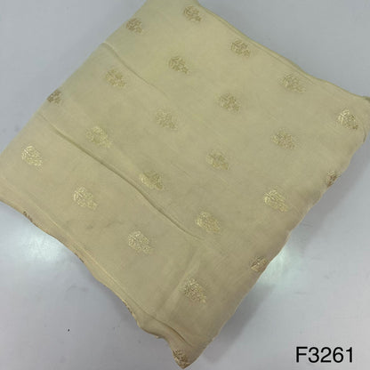 Dyeable Zari Tissue Fabric-F3261