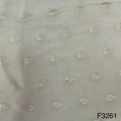 Dyeable Zari Tissue Fabric-F3261