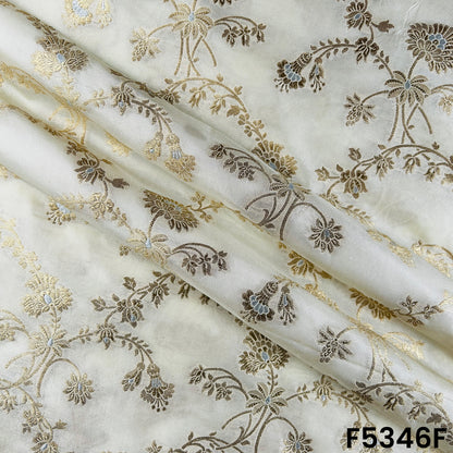 Banarasi Brocade Silk Fabric - F5346