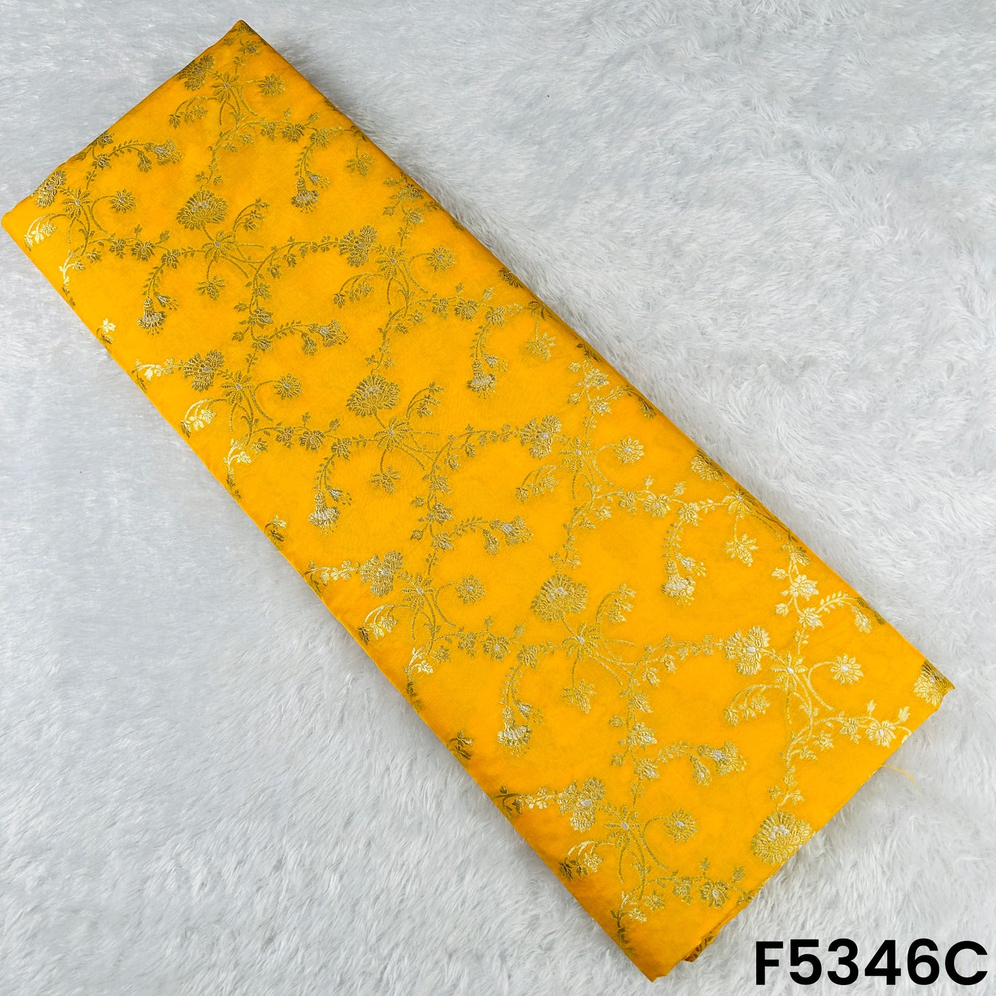 Banarasi Brocade Silk Fabric - F5346