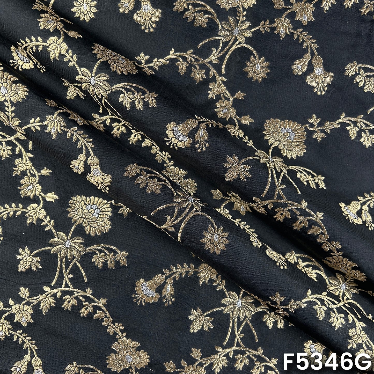Banarasi Brocade Silk Fabric - F5346