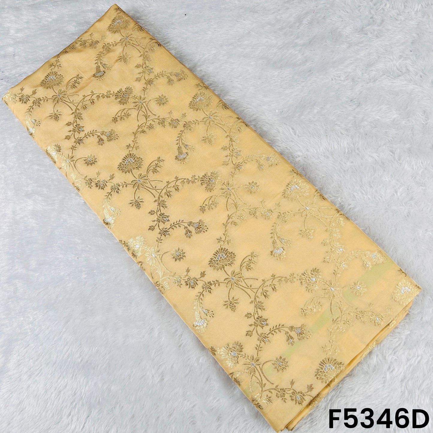 Banarasi Brocade Silk Fabric - F5346