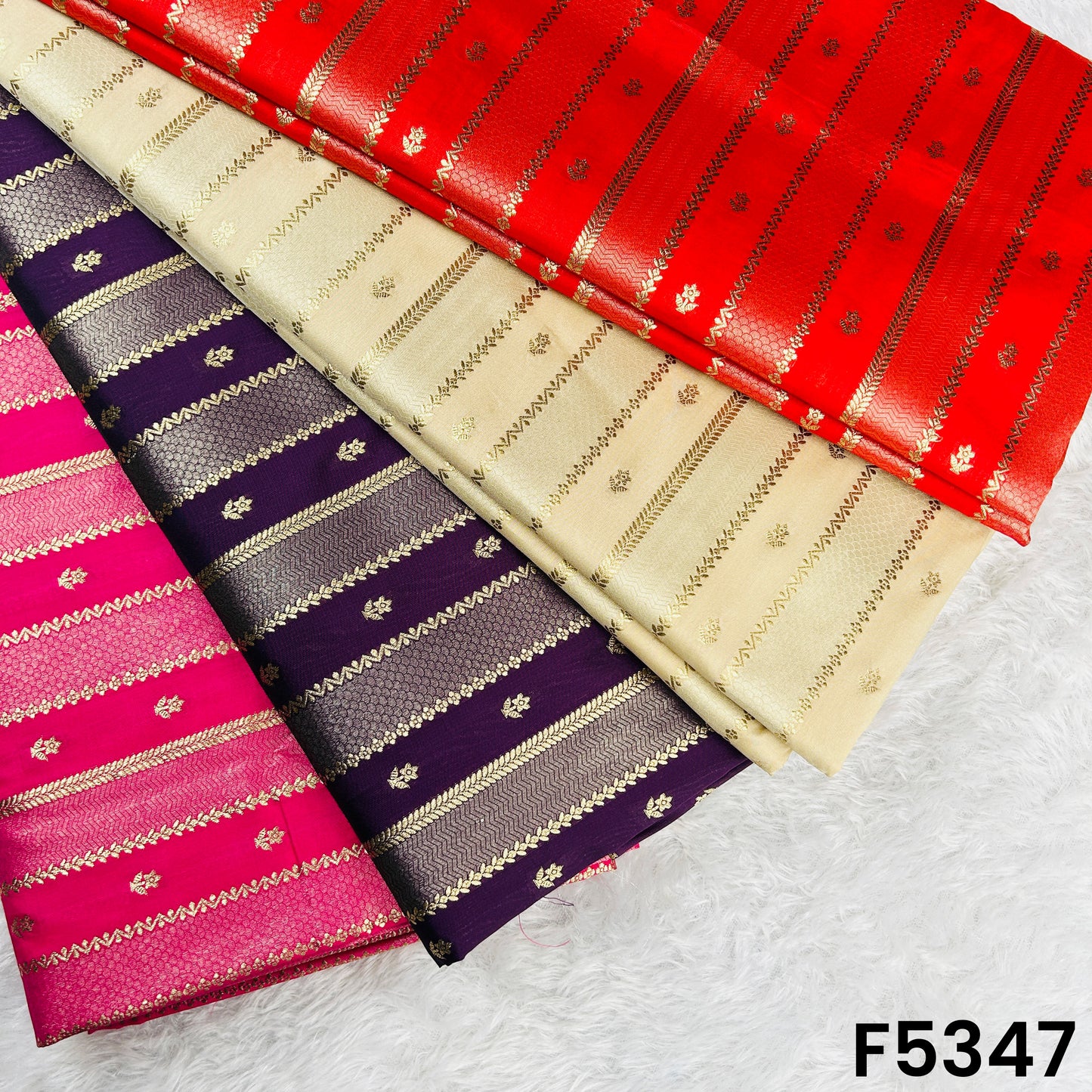 Banarasi Brocade Silk Fabric - F5347