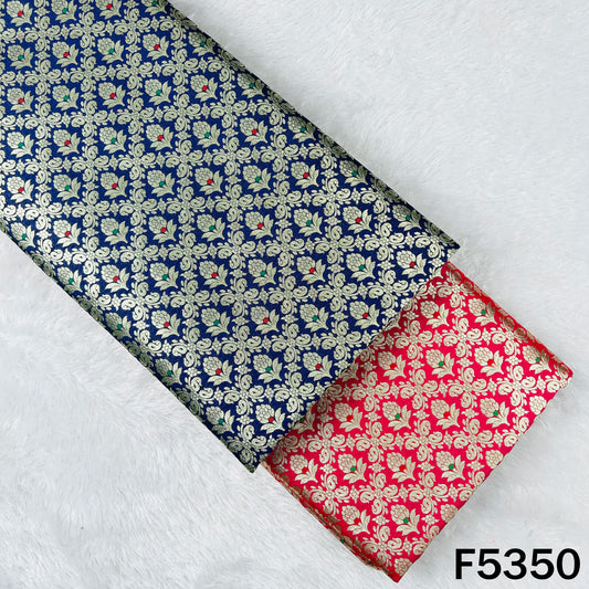 Zari Work Banarasi Brocade Silk Fabric - F5350