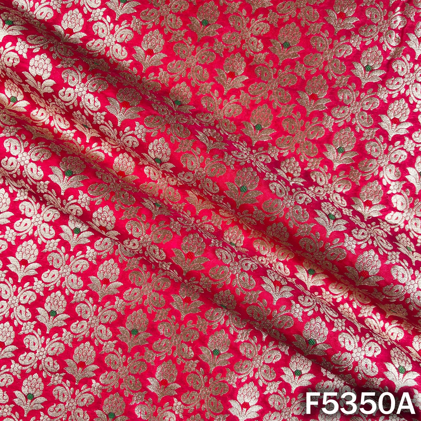 Zari Work Banarasi Brocade Silk Fabric - F5350