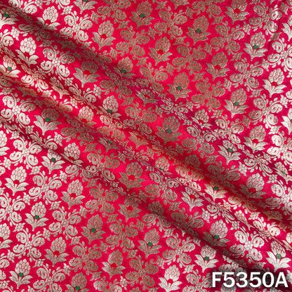 Zari Work Banarasi Brocade Silk Fabric - F5350