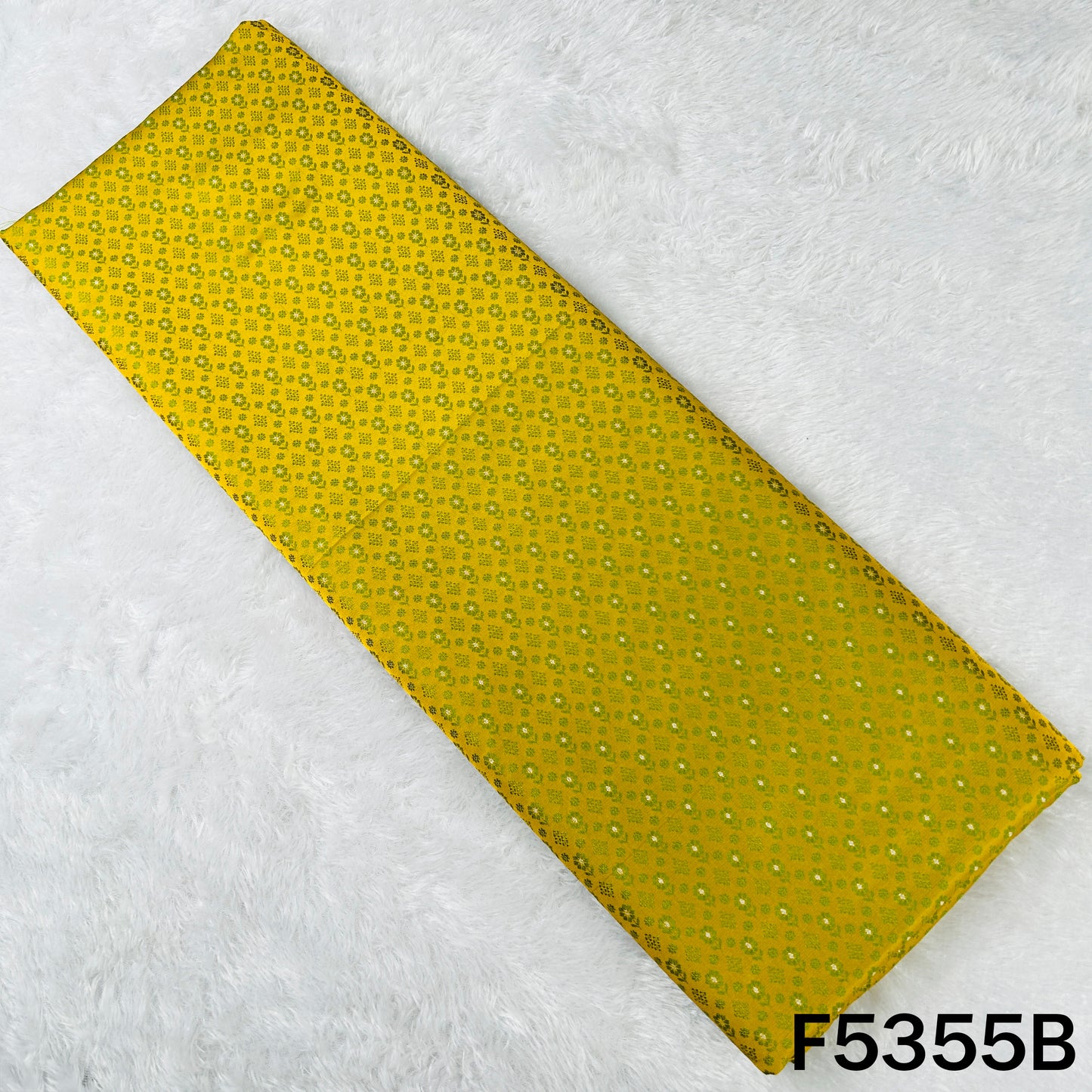 Zari Work Banarasi Brocade Silk Fabric - F5355