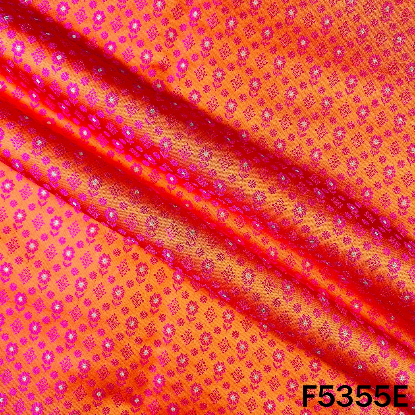 Zari Work Banarasi Brocade Silk Fabric - F5355