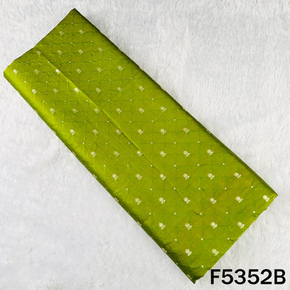 Zari Work Pure Banarasi Brocade Silk Fabric - F5352
