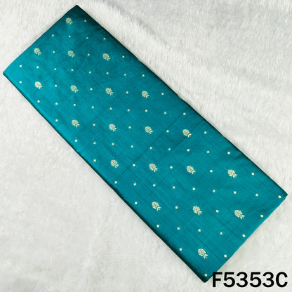 Zari Work Pure Banarasi Brocade Silk Fabric - F5353