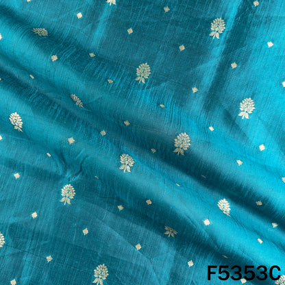 Zari Work Pure Banarasi Brocade Silk Fabric - F5353