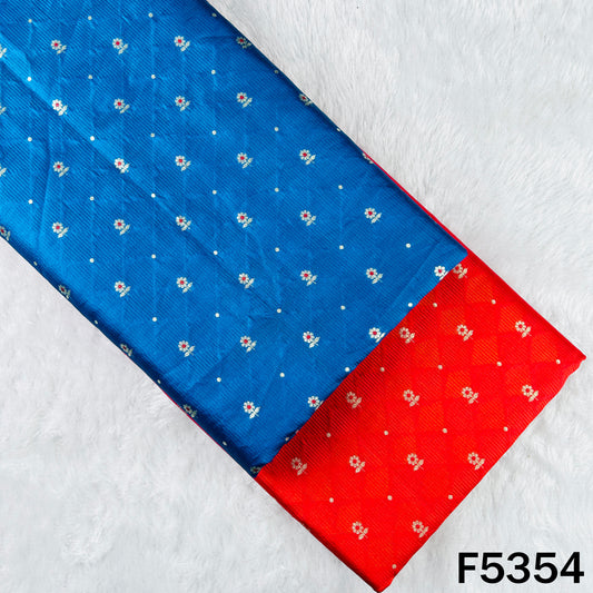 Zari Work Pure Banarasi Brocade Silk Fabric - F5354