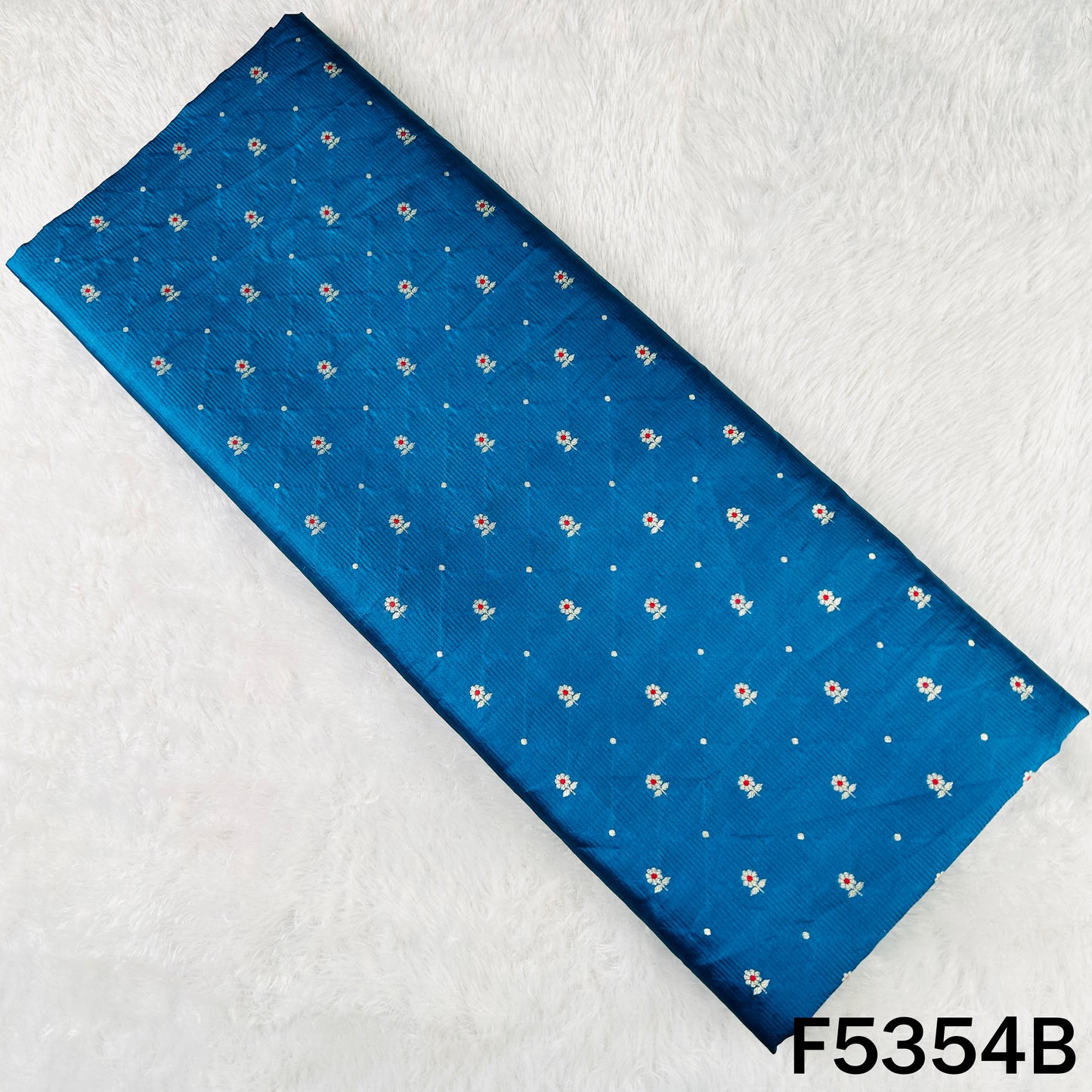 Zari Work Pure Banarasi Brocade Silk Fabric - F5354