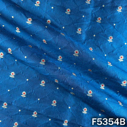 Zari Work Pure Banarasi Brocade Silk Fabric - F5354