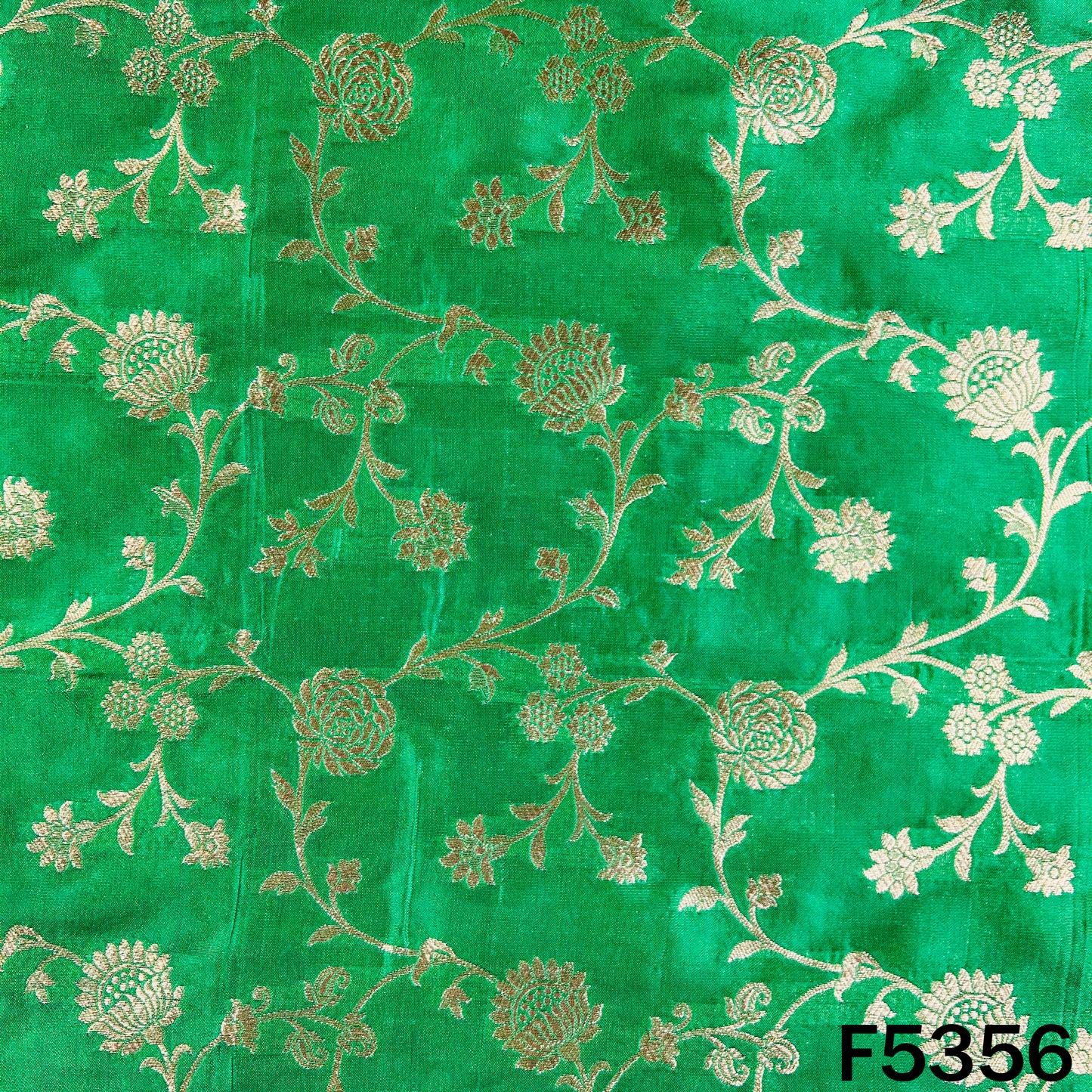 Zari Work Banarasi Brocade Silk Fabric - F5356