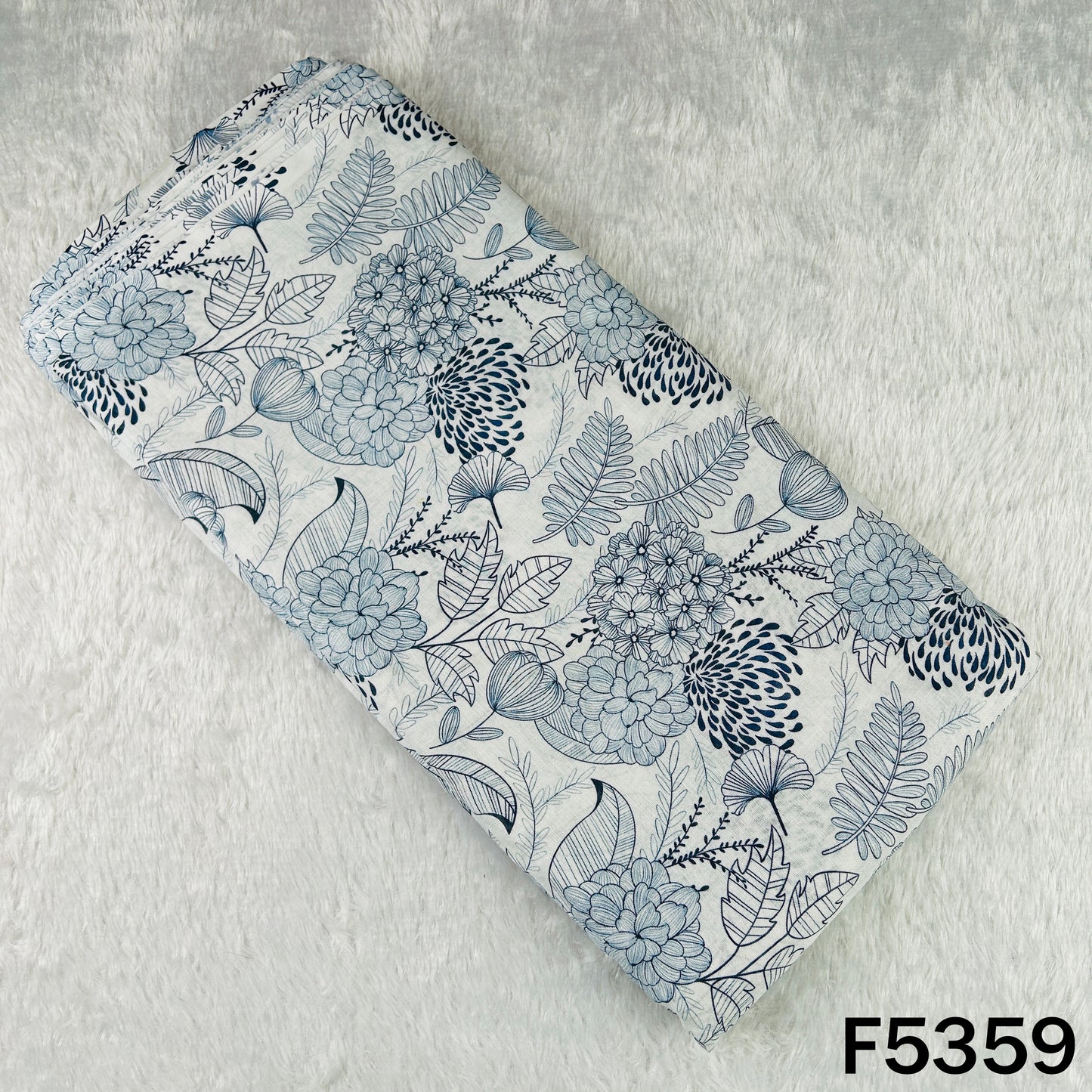 Digital Print Linen Cotton Fabric - F5359