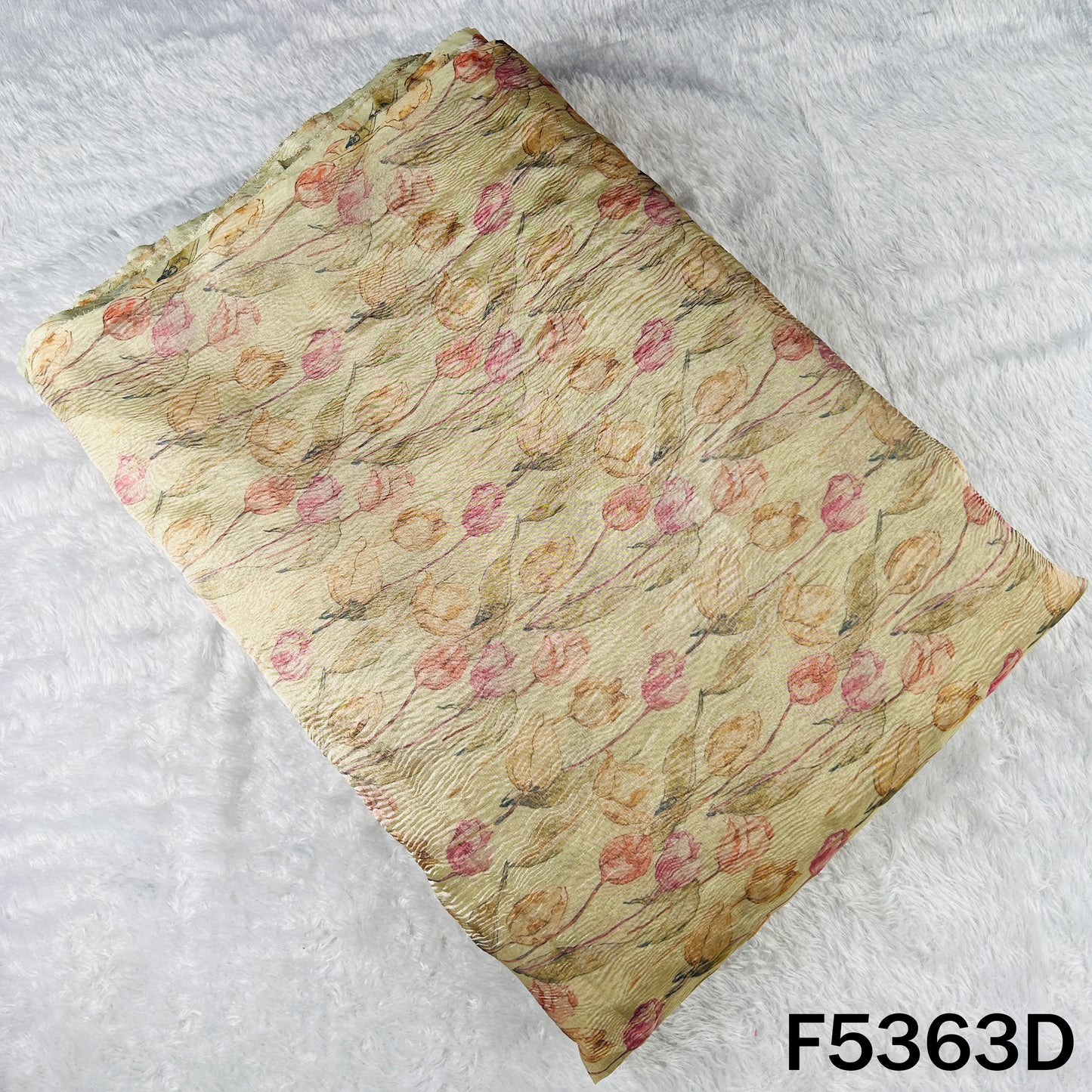 Digital Print Crush Tissue Fabric - F5363
