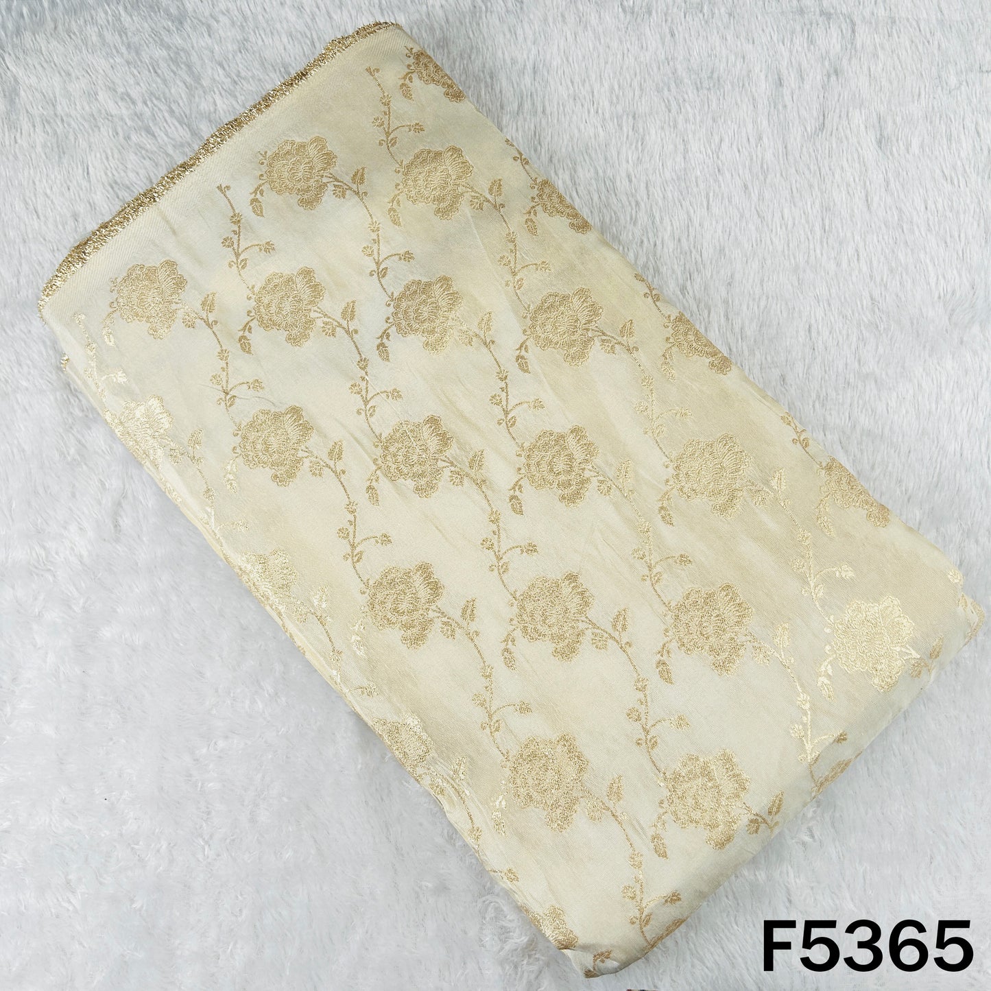 Dyeable Zari Work Shimmer Tissue Fabric - F5365